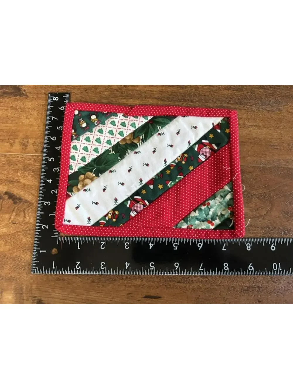 Set of 3 Handmade Christmas Quilted Pot Holders